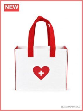 Felt First Aid Kit Candy Tote Nurse Doctor Costume Bag